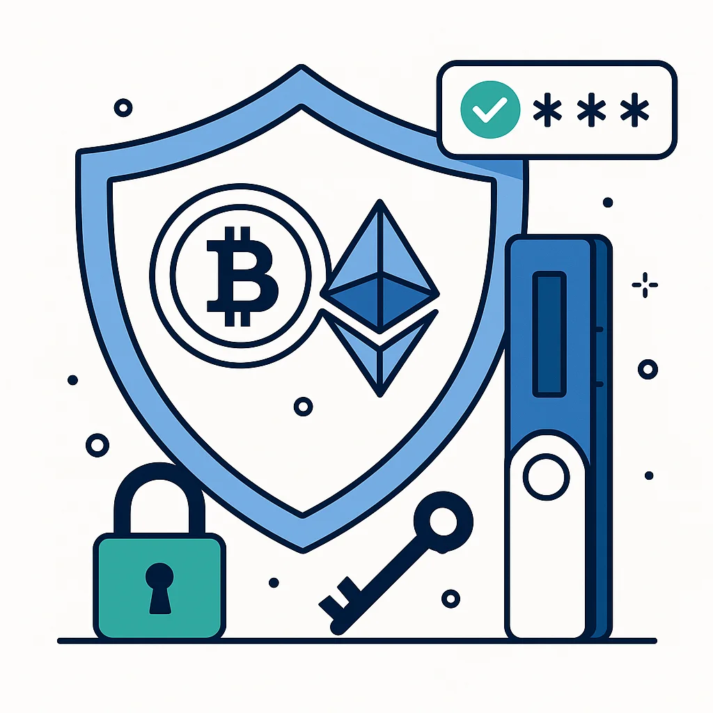 Secure cryptocurrency wallet setup with hot wallet and cold storage best practices for merchants